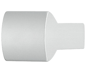 Hafele 135.08.900 Knob, Timeless, 5/8" Length, 1" Height, 5/8" Width, Aluminum, Silver