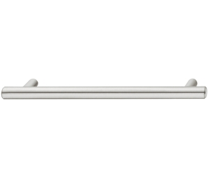 Hafele 155.00.780 Bar Handle, Elemental Collection, 3 3/4" Centre To Centre, 5-3/8" Length, 1-3/8" Height, 1/2" Diameter, Steel, Stainless Steel