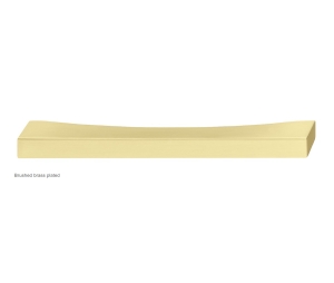 Hafele 155.01.993 Handle, Finger Pull Handle, Zurich Collection, 2-1/2" CTC, Zinc, Brushed Brass