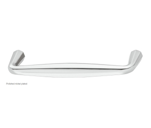 Hafele 155.02.040 Handle, Zelda Collection, 3-3/4" CTC, Zinc, Polished Nickel