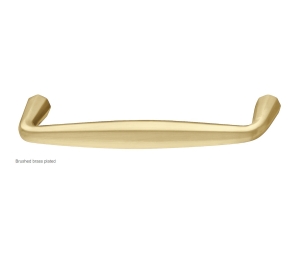 Hafele 155.02.043 Handle, Zelda Collection, 3-3/4" CTC, Zinc, Brushed Brass