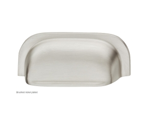 Hafele 155.02.171 Furniture Handle, Mulberry Collection, 2-1/2" CTC, Brass, Brushed Nickel