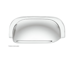 Hafele 155.02.173 Furniture Handle, Mulberry Collection, 2-1/2" CTC, Brass, Polished Nickel