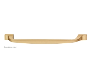 Hafele 155.02.200 Handle, Beaulieu Collection, 3-3/4" CTC, Brass, Brushed Brass