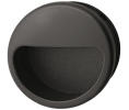 Hafele 158.23.300 Inset Handle, 2-1/5" Ø, Plastic, Black