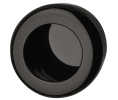 Hafele 158.80.190 Inset Handle, HEWI, Round, 2-2/5" Ø, Polyamide, Jet Black