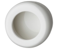 Hafele 158.80.199 Inset Handle, HEWI, Round, 2-2/5" Ø, Polyamide, Pure White
