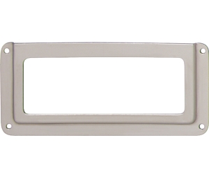 Hafele 168.02.770 Label Frame, 3-11/16 x 1-5/8" Dimensions, Steel, Nickel Plated