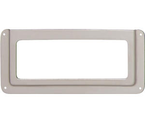 Hafele 168.02.789 Label Frame, 3-15/16 x 2-5/16" Dimensions, Steel, Nickel Plated