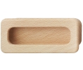 Hafele 192.29.300 Inset Handle, 4-5/16 x 2" Dimensions, Beech, Unfinished