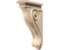 Hafele 194.69.906 Corbel, Scroll Collection, 13" x 2-7/8" x 9-3/16" (H x W x D), Alder