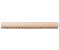Hafele 194.76.133 Moulding, Rope Collection, 1-5/16" x 21/32" x 96" (H x D x L), Maple