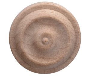 Hafele 194.78.128 Ornament, 1-1/4" Diameter x 1/4" Depth, Maple