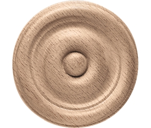 Hafele 194.78.152 Ornament, 2-1/8" Diameter x 3/8" Depth, Maple