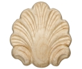 Hafele 194.78.162 Onlay, Shell, 2-1/2" x 2-3/4" x 1/2" (W x H x D), Maple