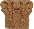 Hafele 194.78.643 Ornament, Acanthus Collection, 5-1/8" x 4-1/2" x 1-9/16" (W x H x D), Cherry