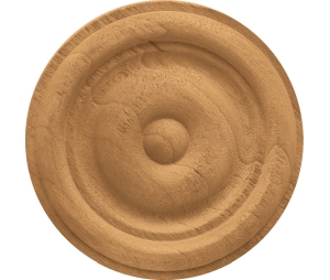 Hafele 194.78.652 Ornament, 2-1/8" Diameter x 3/8" Depth, Cherry