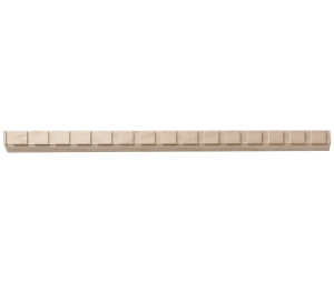 Hafele 194.79.100 Moulding, Dentil Collection, 3/4" x 1/2" x 96" (H x D x L), Maple
