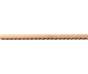 Hafele 194.79.320 Moulding, Rope Collection, 3/4" x 11/32" x 96" (H x D x L), Beech