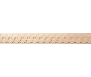 Hafele 194.79.330 Moulding, Guilloche Collection, 3/4" x 1/4" x 96" (H x D x L), Beech