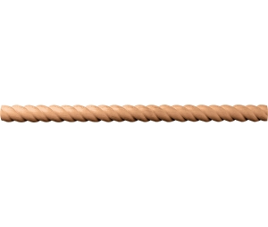 Hafele 194.79.620 Moulding, Rope Collection, 3/4" x 11/32" x 96" (H x D x L), Cherry