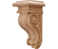 Hafele 198.13.420 Corbel, Scroll Collection, 6" x 2-7/8" x 3" (H x W x D), Oak, Unfinished