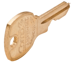Hafele 210.02.201 Replacement Key, #101, National Lock - High Security, Brass