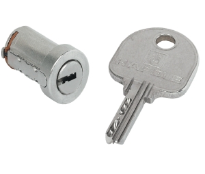 Hafele 210.45.600 STW Pin-Tumbler Cylinder Removable Core, Keyed Different, Left or Right Hand, Keyed to Differ, Zinc, Nickel Plated