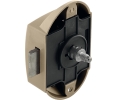 Hafele 211.63.642 Push-Lock, Can Be Operated From One Side, Without Catch Bolt, Plastic, Matt Nickel-Plated, Lacquered