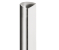 Hafele 226.07.209 Profile Rod, Symo 3000, For Espagnolette Lock, 6 mm (1/4") Diameter, 2000 mm (78-3/4") Length, Steel, Nickel-Plated