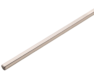 Hafele 226.67.161 Profile Rod, RP 60, 1600 mm (63") Length, Steel, Nickel-Plated