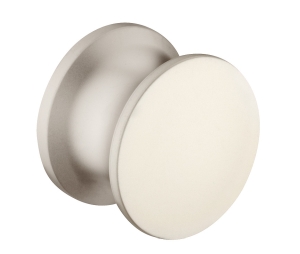 Hafele 229.01.677 Push-Button Knob, For Push-Lock, For 13 - 19 mm (1/2" - 3/4") Door Thickness, Plastic, Matt Nickel-Plated