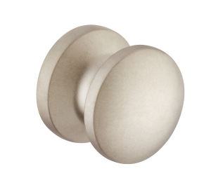 Hafele 229.07.606 Push-Button Knob, Mini, For 16 mm (5/8") Material Thickness, Plastic, Matt Nickel