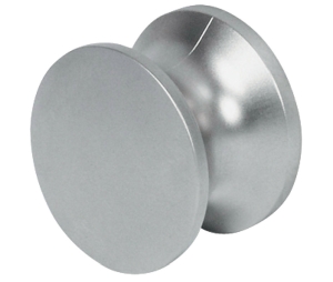 Hafele 229.10.620 Push-Button Knob, For min. 13 mm (1/2") Door Thickness, Solid Brass, Black Nickel