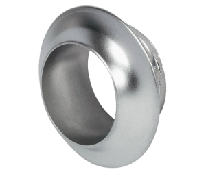 Hafele 229.11.220 Round Rosette, For Push Button Knob, For 19 mm (3/4") Door Thickness, Brass, Polished Chrome