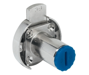 Hafele 230.28.620 Inlaid Lock, Symo, For Combination with Symo Cylinder Removable Core, 20 mm (25/32") Backset, Zinc Alloy, Nickel-Plated