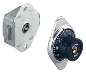 Hafele 231.13.000 Locker Lock, Mastercombi, Right Hand, 50 x 23 x 68 mm (2" x 15/16" x 2-11/16") Length x Width x Height, Steel Lock Housing, Galvanized and Chromatized Lock Housing