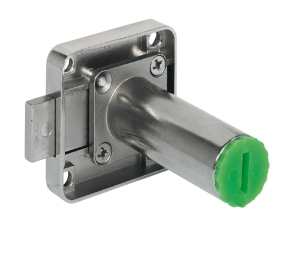 Hafele 232.26.602 Deadbolt Rim Lock, Symo 3000, Right Hand, For Combination with Symo Cylinder Removable Core, Zinc Alloy, Nickel-Plated