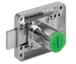 Hafele 232.26.690 Deadbolt Rim Lock, Symo 3000, Screw-Mount, For Combination with Symo Cylinder Removable Core, Zinc Alloy, Nickel-Plated