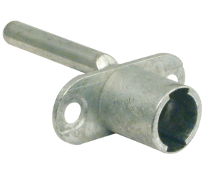 Hafele 234.85.001 Half Lock Body, with Lifting Pin, CB-100 Model, Can be Installed on the Left or Right Side of the Cabinet, Zinc, Unfinished