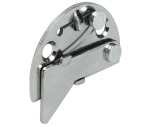 Hafele 237.16.707 Drawer Catches, for Central Locking Rotary Cylinder, Open Type, Right Hand, Steel, Nickel Plated