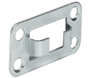 Hafele 237.23.006 Bar Guide, Open Type, Cabinet Lock Accessories, Screw Installation, Steel, Zinc/Galvanized