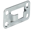 Hafele 237.23.006 Bar Guide, Open Type, Cabinet Lock Accessories, Screw Installation, Steel, Zinc/Galvanized