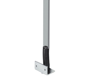 Hafele 237.42.109 Vertical Lock Bar, with Attached Spring and Lock Bar, 23 5/8" Length, for Screw Fixing, Steel, Bright
