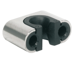 Hafele 239.75.761 Rod Guide, for Profile Rod Espagnolette Lock, With Plastic Guide, For Diameter 1/4", Zinc/Plastic, Nickel Plated