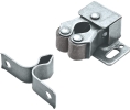 Hafele 244.01.901 Double Roller Catch, Low Back, Use #4 Pan Head Screw, Steel, Galvanized