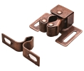 Hafele 244.04.100 Double Roller Catch, Low Back, 5/8" Depth, Can be Used on Face Frames, Steel, Bronzed