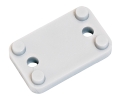 Hafele 246.15.691 Spacer, for Strike Plate, Screw Mounts Together with Catch, Plastic, Gray