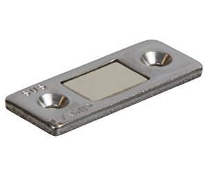 Hafele 246.53.000 Magnetic Catch, Ultra Thin, Hermetically Sealed for Corrosion Resistance, 8.8 lbs Holding Power, Neodymium/Steel, Stainless Steel