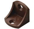 Hafele 260.24.117 Angle Bracket, For Furniture Assembly, 15/16" x 15/16" Leg Length, 15/16" Width, 1/8" Material Thickness, Plastic, Brown